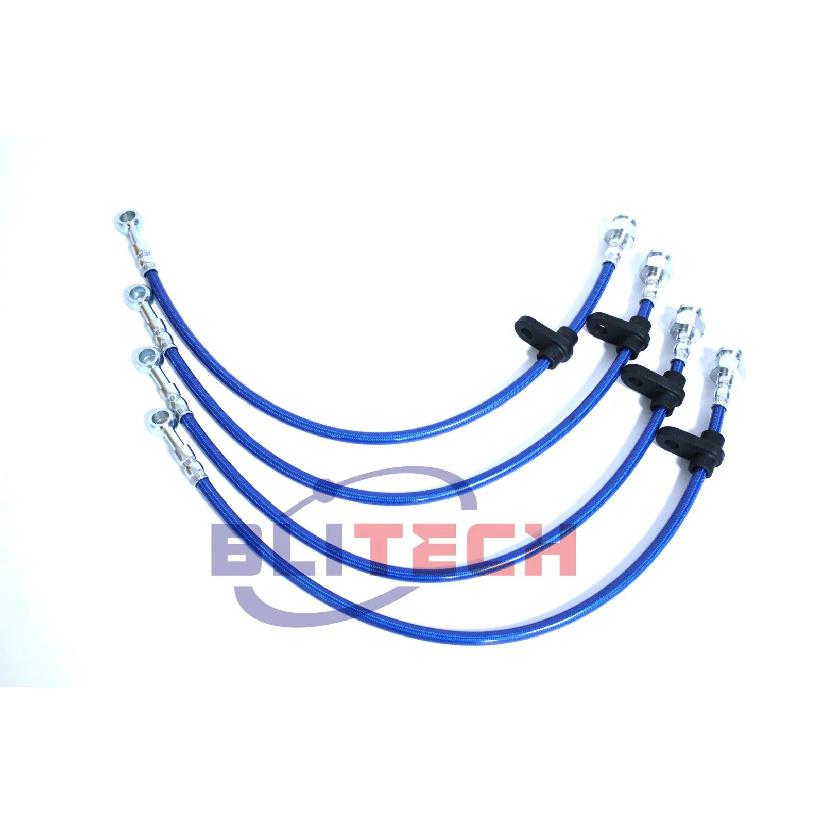 

Stainless Steel Brake Line Kits Fit 1996-2000 Honda Civic Front & Rear Line Red Blue синій