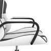 Gaming Chair In White and Black Artificial Leather