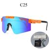 Grenzüberschreitende polarisierte Fahrradbrille mit großem Rahmen und farbigen Gläsern für Sport