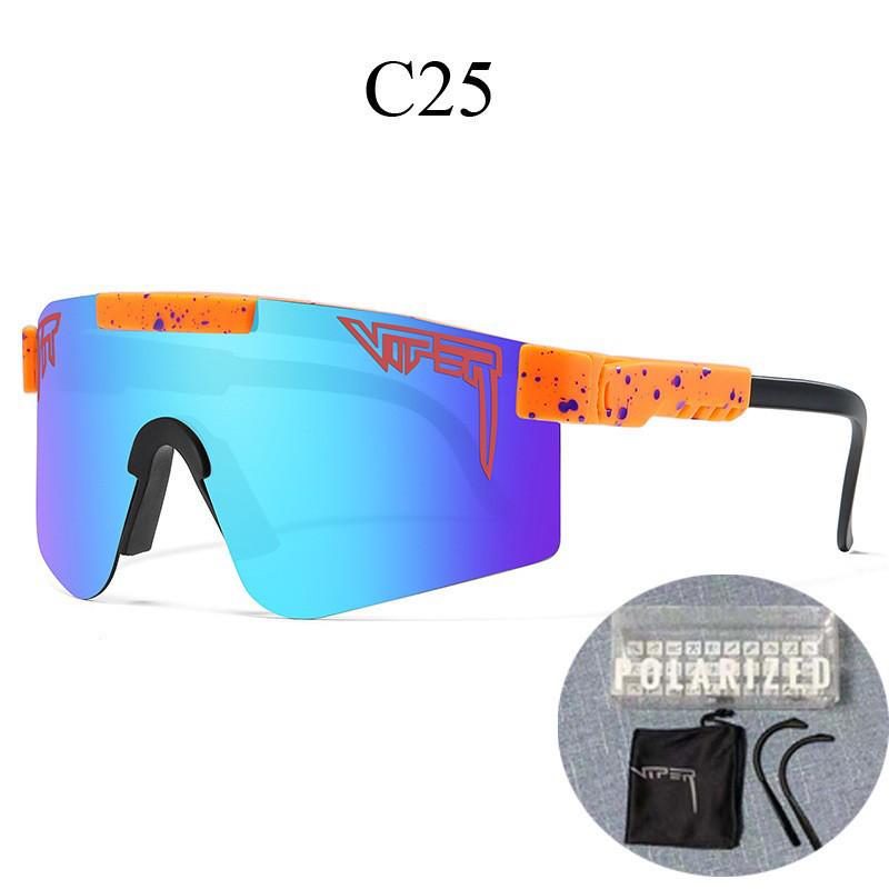 Grenzüberschreitende polarisierte Fahrradbrille mit großem Rahmen und farbigen Gläsern für Sport