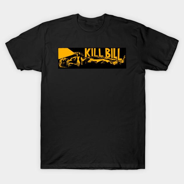 

Men Black Print T-shirt Kill Bill - Buried Alive No-Cut Transfer Paper Print Cotton Tshirt S чорний