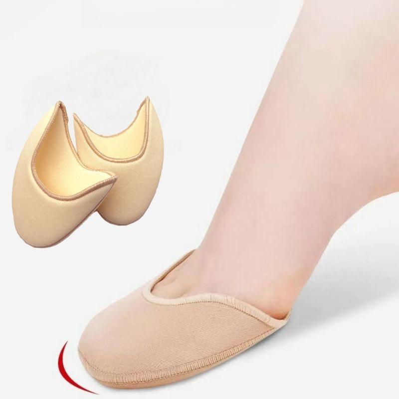 1 Paar Ballettlehrer empfiehlt Schülern zum Üben Ballettschuh Vorfuß Zehenschutz Zehen elastischer Schwamm Fuß Halbabdeckung