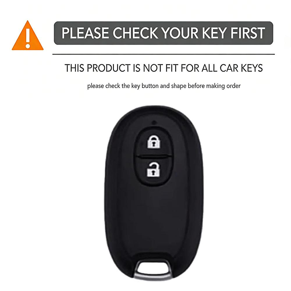 Silica Gel Car Key Case Cover For Suzuki Spacia Stingray Wagon R Alto Solio Concept Kcar Automatic Door 2 Button Remote Key