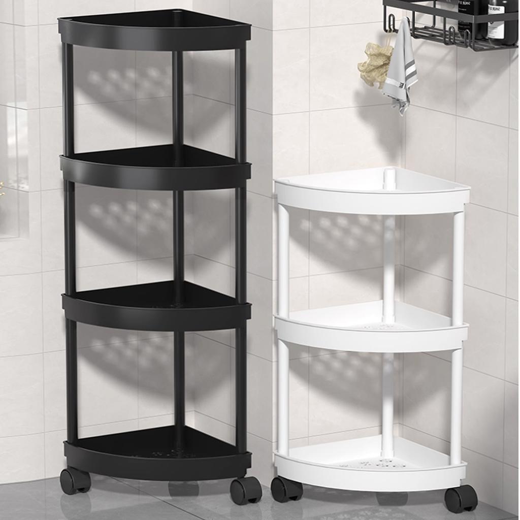 3/4/5 Layers Large Capacity Storage Rack with Wheels Movable Snacks Rack Trolley Holders Cart Shelf Kitchen Bathroom Organizer