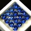 16 PCS Natural Sapphire Gemstone CERTIFIED 5 MM Ceylon Blue Round Cut Lot new23 008 003 002