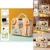 Early Learning Led Busy Board With Wooden Material And Interactive Switch For Preschool Kids