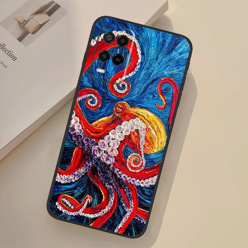 

Octopus Walking Case For Oppo A94 A74 A54 A80 A60 A40 A18 A38 A58 A78 A98 A96 A76 A16 A15 A17 A57 A77 A5 Pro OPPO A79 5G