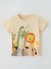 Boys' Short Sleeve Round Neck T-Shirt - Cute Printed Children's Top