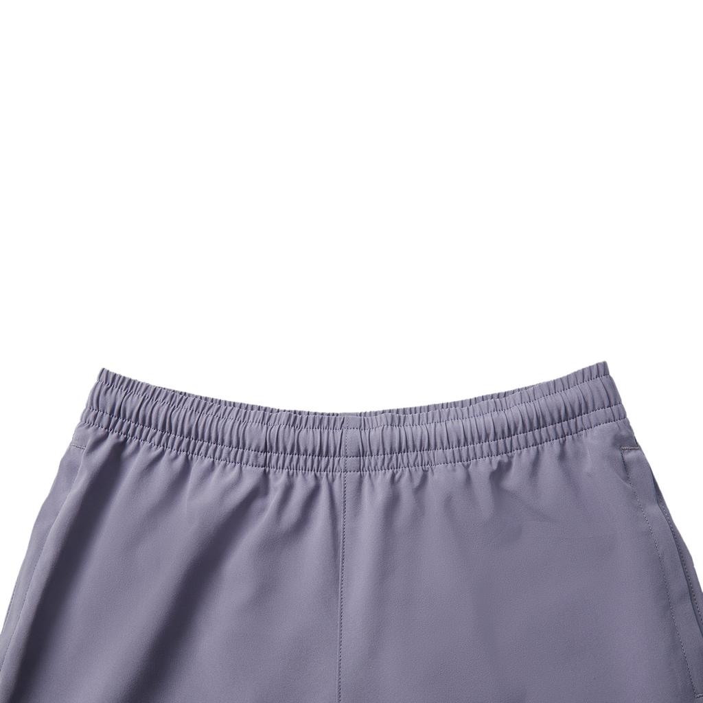 Li-Ning Fitness Series Casual Simple Solid Color Tapered Knit Sports Pants Women Bottoms Dark-Gray Purple AYKV224-4