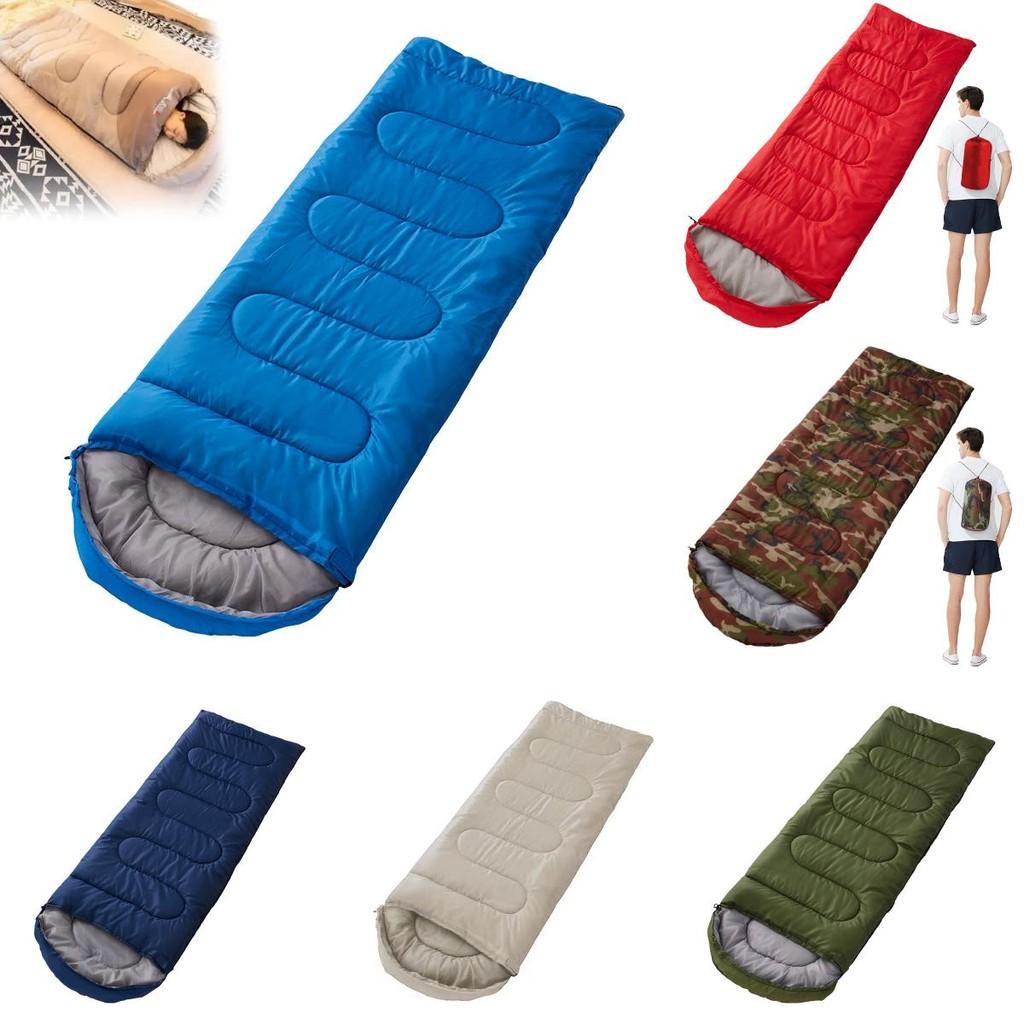 Adult Camping Sleeping Bag With Envelope Design And Warm Filling For Spring And Fall Adventures