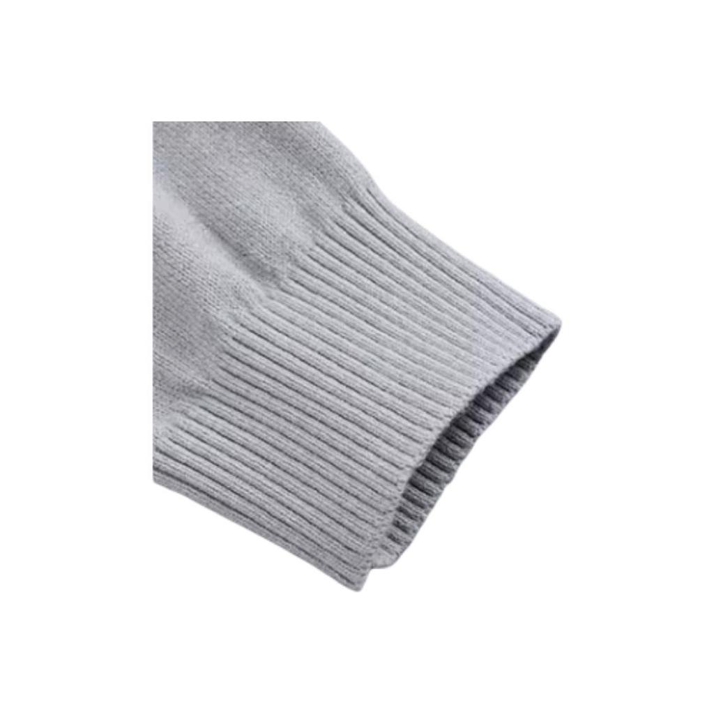 Levis Plain Round Neck Simple Casual Loose Long Sleeve Sweater Men tops Gray A5744-0000