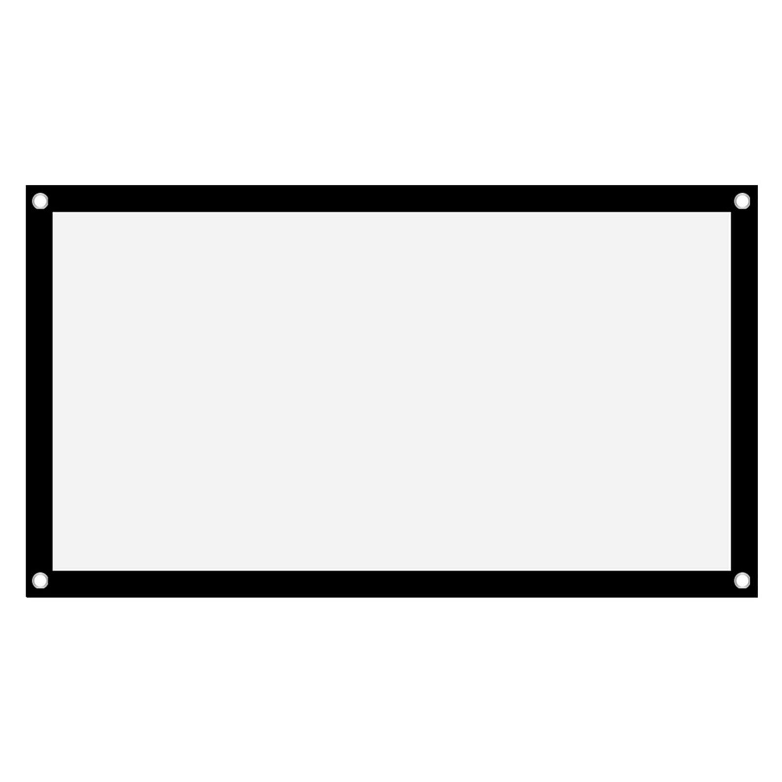 

16:9 утолщенный портативный не мнущийся мягкий белый полиэстеровый проекционный занавес экран(40 дюймов )