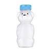 Yousheng 230ml Plastic Bear Bottle Cup with Flip Top Lid Mini Bear Shape Jar Empty Coffee Beer Drink Container for Juice Candy Milk Storing Dispensing