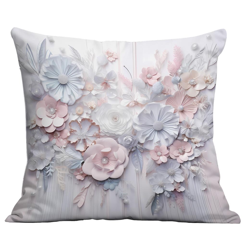 New Retro Imitation Three-dimensional Flower and Bird Pillowcase Home Living Room Sofa Cushion Pillowcase Decoration