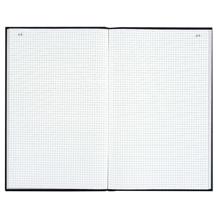 Registre quadrillé - LE DAUPHIN - 8529D - 315x245 mm - 200 pages foliotées - Noir toilé