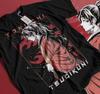 Demon Slayer Yoriichi Tsugikuni Anime Printed Tshirt Unisexs and Womens Tshirt Unisexs Top Sports Tshirt Unisexs Tshirt Summer