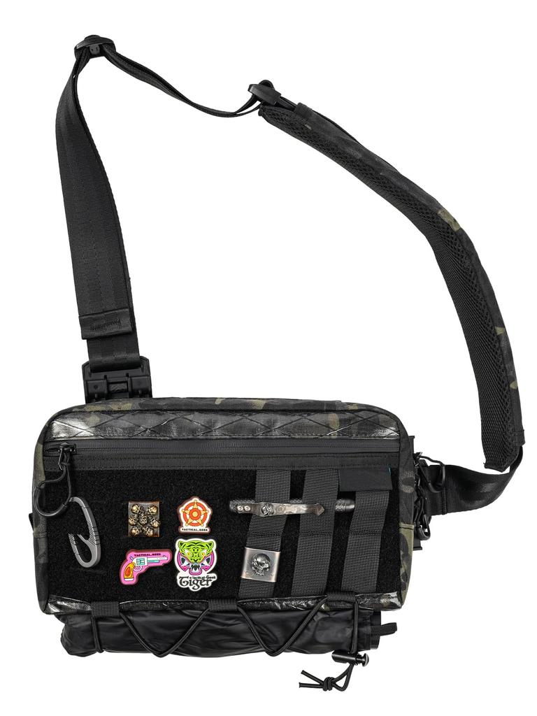 Cache L3 Multicam Black EDC Crossbody Cross Body Unisex Lightweight One Shoulder Nikko Popular Travel Hidden Quick Access YKK Crossbody Shoulder