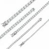 Certifikovaný moissanitový tenisový náhrdelník 3/4/5/6 mm Pevné stříbro 925 Diamantové tenisové náhrdelníky pro ženy Muže GRA