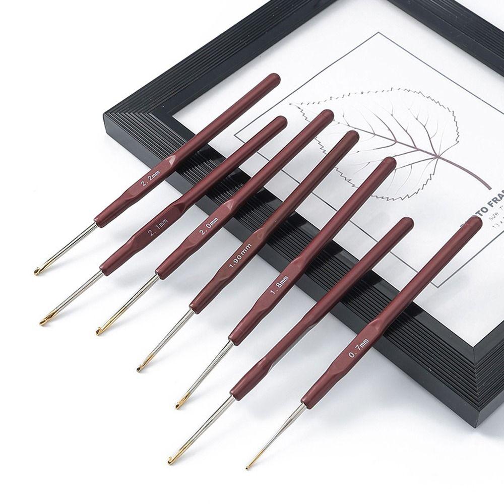 Häkeln Mikrohaken 0,5 mm 0,6 mm 0,7 mm 0,8 mm Häkelnadel Haken Nadel zum Flechten