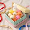 Toy Steamed Bun Stress Toy - 4cm Buns, 12 Pack Mixed Colors (Yellow,, Orange) in Mesh Bag