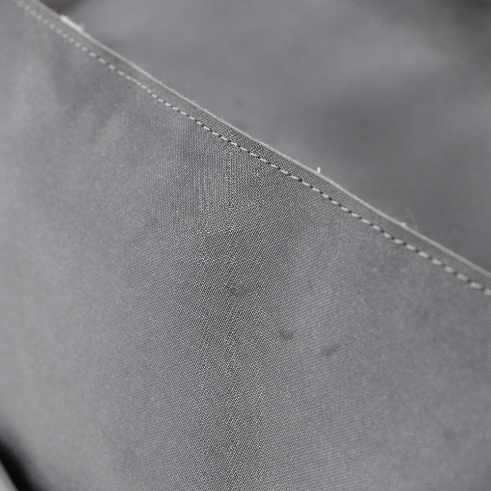 Chanel Logo Tote Bag Sports Line Gray Nylon Women Used