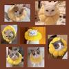 Sunflower Pet Elizabeth Collar, Cute Sunflower Shape Adjustable Recovery Cone, For Cats Dogs Anti-Licking & Biting Protection