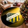 BK Hacken Pattern Round Rug, Indoor/Outdoor Mat, for Picnic, Gameroom, Bedroom, Office, Living Room, Home Decor Carpet, Birthday Gift