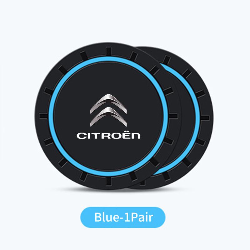 2pcs Car Water Cup Holder Anti Slip Insert Silicone Coaster Pad For Citroen Grand Berlingo Jumper Celysee Xsara Picasso Aircross