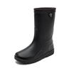 Fashion bundle short rain shoes men's medium water boots high rain boots men's new non-slip waterproof long rubber shoes men