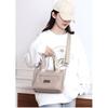 New Women's Single Shoulder Crossbody Bag Made of Nylon Canvas Large Capacity Lightweight Handbag Multi-layer Tote Bag