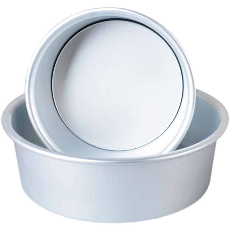 Aluminum Alloy Non-Stick Baking Pan with Removable Bottom for Chiffon Cakes and Mousse