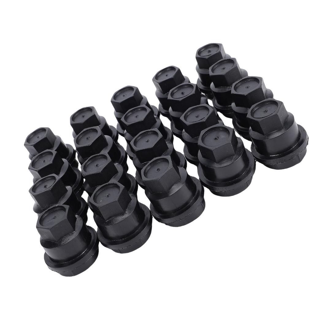 20pcs 24mm Wheel Lug Nut Covers Cap Set Black 15661036 Replacement for Chevy S10 Blazer