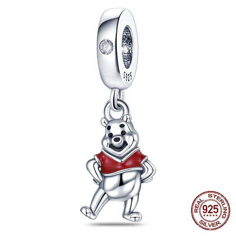 Marvel Disney Snow White Tree Elf Mickey 925 Silver Charms for DIY Jewelry Making Women Gift Bracelet
