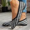 Fashion Women Flats Knitted Slip Breathable Comfortable Solid Color Shoes Casual Pointed Toe Walking Loafers Sneakers Zapatos De Mujer