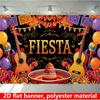 2D Flat Banner, 1 Piece - Mexican Banner, 180cm * 110cm / 70.8in * 43.3in, Made of Polyester materialDJH