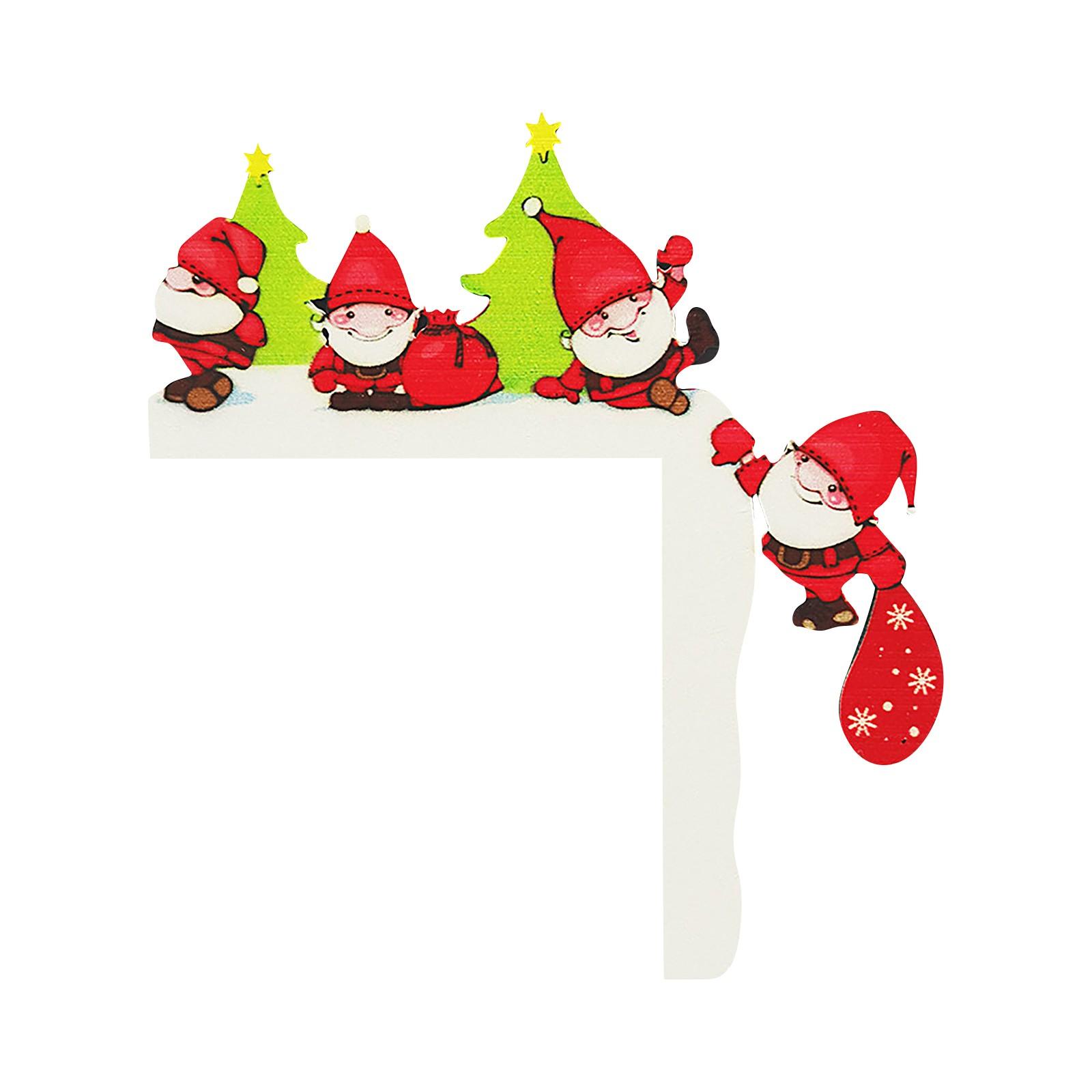 

Новый рождественский декор для дверных топперов, HD-топпер, украшения для угловых знаков верхней дверной рамы, настенные поделки для украшения рождественской вечеринки One Size