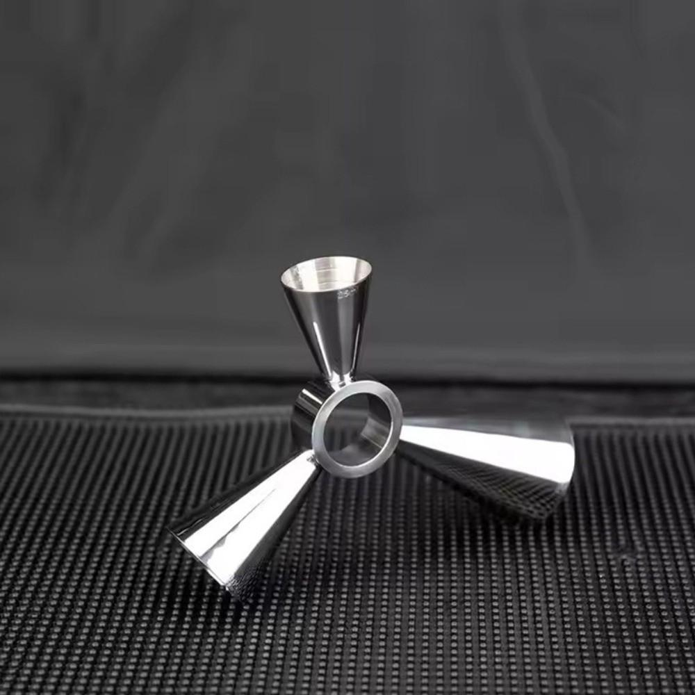 Stainless Steel 3-Ended Measuring Cup Multi-Capacity Drink Spirit Jigger  Parties