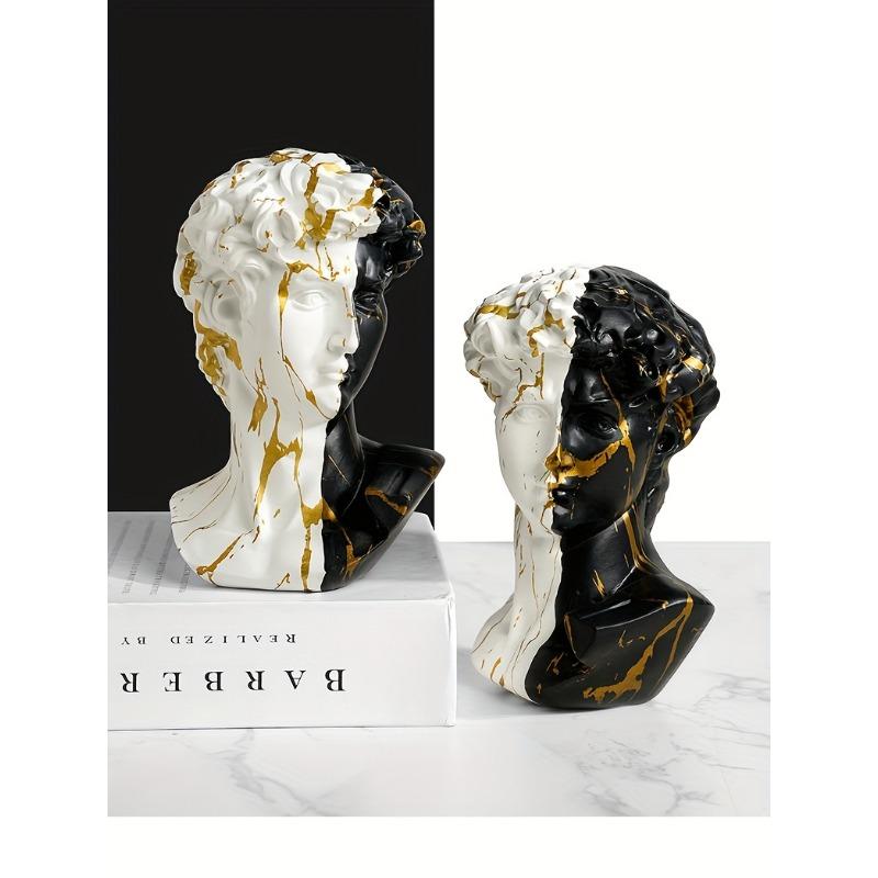 1pc Nordic David Figure Head Resin Sculpture Model Home Ornament Living Room Art Portrait Home Decoration