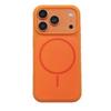 Custodia Magnetica Opaca Effetto Pelle per iPhone 17 Pro Max - Colore Caramella, Foro Grande, Design Protettivo