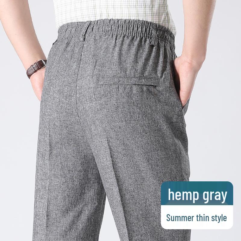 Pánské ležérní kalhoty s elastickým pasem pro střední a starší věk - Jaro a Podzim