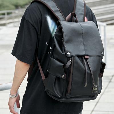 Rucksack, Herrenleder, Modische Reisetasche, Schultasche, Lässige Herrentasche, Modischer und trendiger Computerrucksack