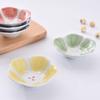 Japanese Style Flower Design Seasoning Dish Soy Sauce Vingar Bowl Salad Dressing Plate Ceramic Kitchen Tableware Small Plate
