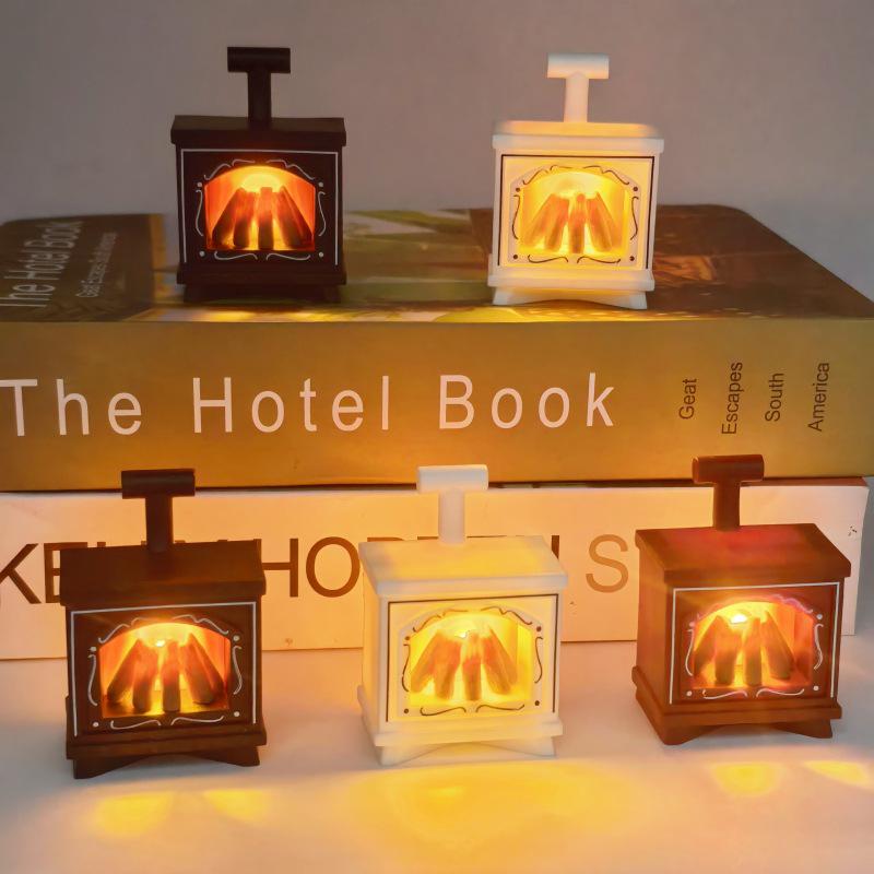 LED Candle Lamp: Cozy Fireplace Atmosphere for Home Decor & Parties