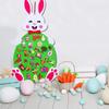 3.1ft Easter DIY Felts Bunny for Kids  Wall Hanging Decor with 47 Ornaments Gift