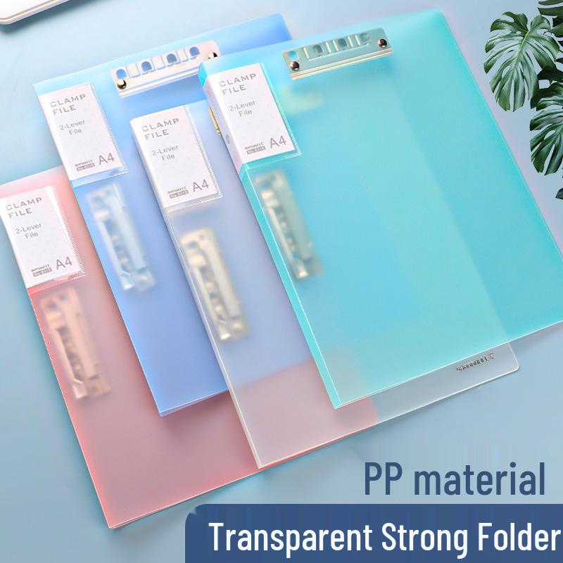 A4 Thickened Double Clip Document Holder for Students and Office