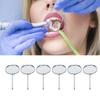 10pcs Type 5 Dental Inspection Mirror Stainless Steel Clear Observation Oral Care Teeth Mirror