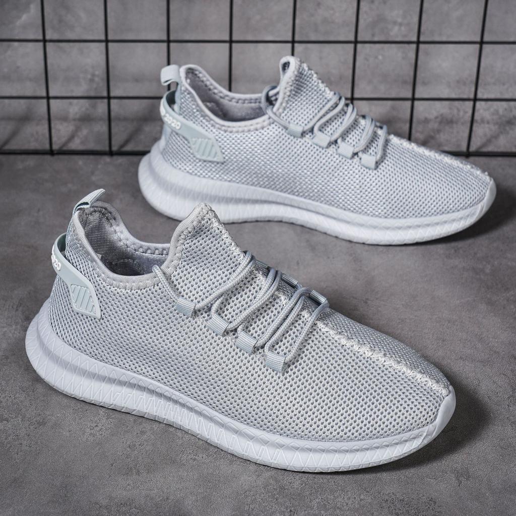 2025 Summer Trendy Fujeak Men's Ultralight Running Shoes - Breathable Mesh Casual Sneakers with Anti-slip Function, Solid Colour