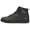 PUMA Rebound Joy Fur Comfortable Round Toe Cushioning Abrasion Resistant High top Basketball Shoes Unisex Black 375576-04