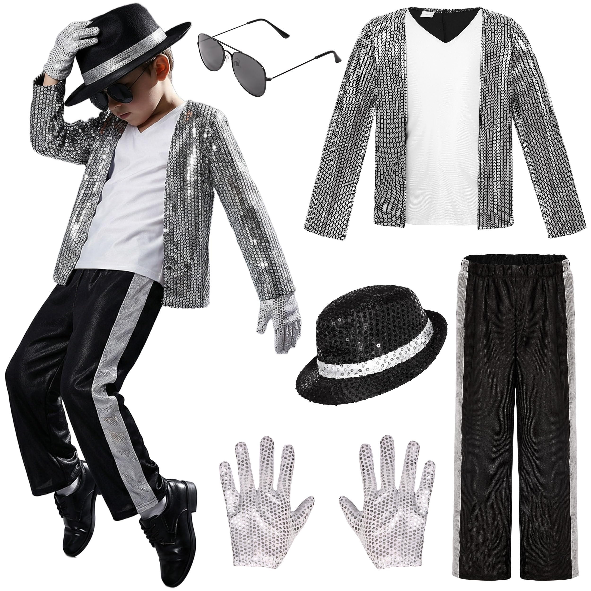 Kids Michael Jackson Costume Cosplay Dance