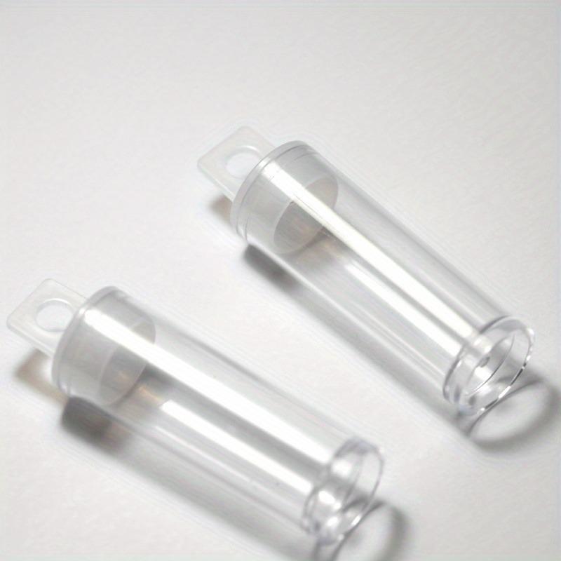 5Pcs Transparent Cylindrical Plastic Bottle Loose Beads Storage Capacity 10g for DIY Beads Storage.